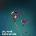 JBL T205BT by Harman Pure Bass Wireless Metal Earbud Headphones with Mic (Black)