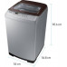 SAMSUNG 6 kg Fully Automatic Top Load Grey  (WA60M4301HD/TL)